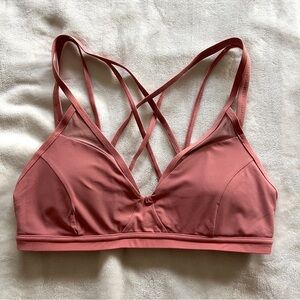 Lululemon Strappy Bralette - pink, size 8